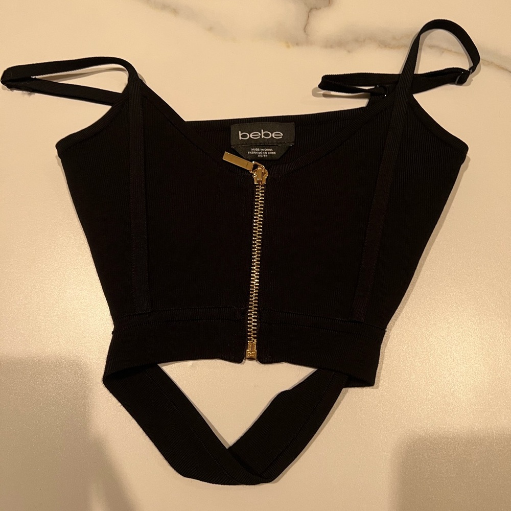 BEBE sexy crop top worn once!!!!